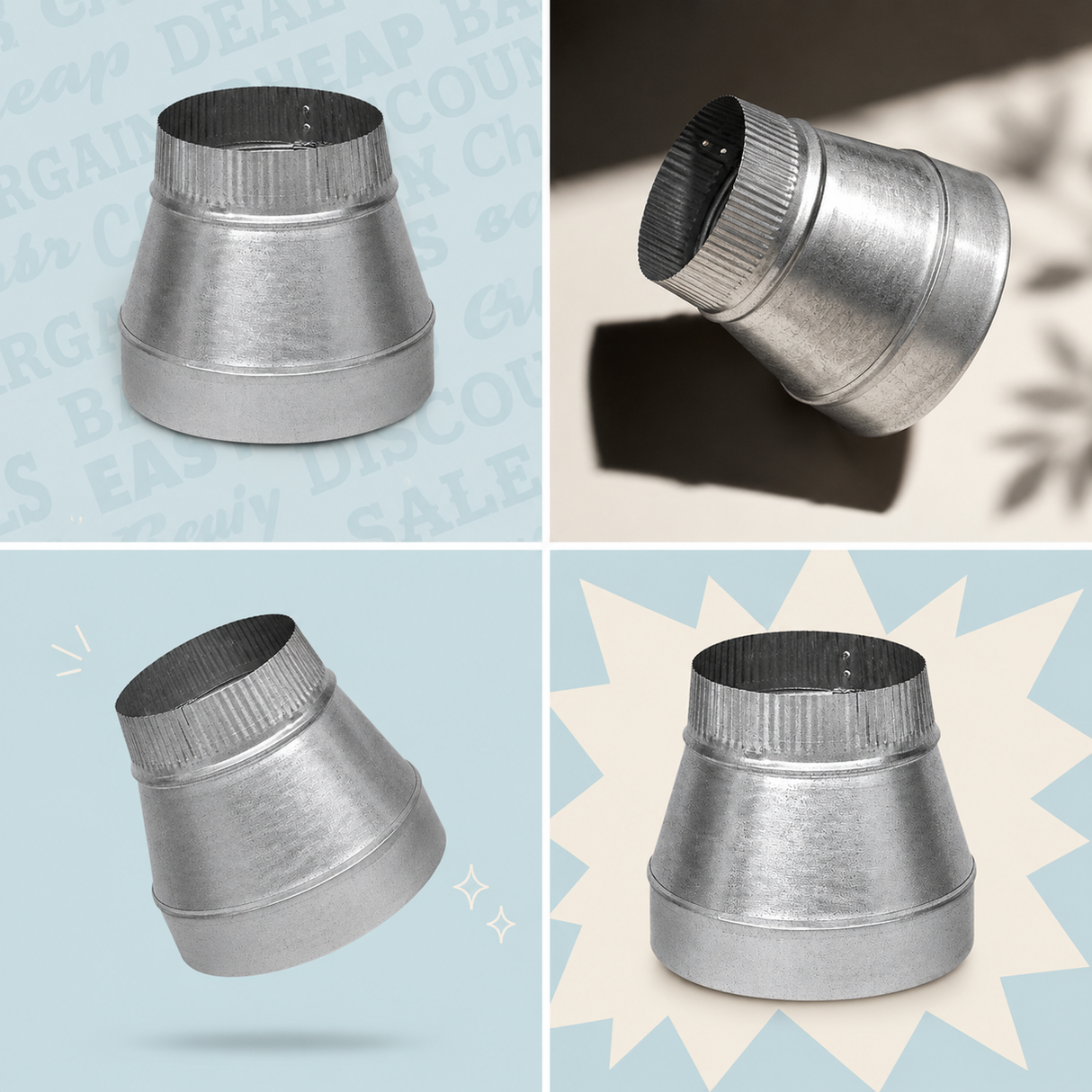 Ductite 12" - 10" Duct Reducer