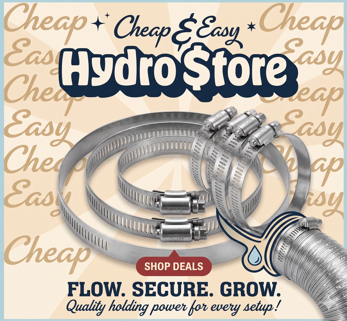 12" Duct Clamp (Pair of 2)