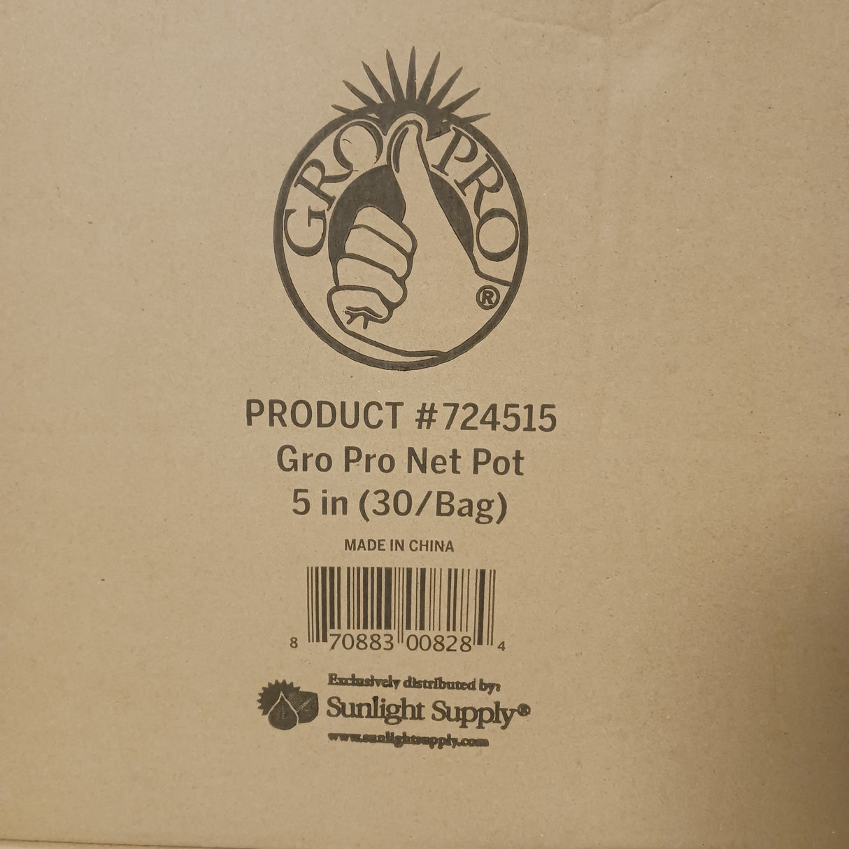 CASE Gro Pro Net Pot 5" (480/case)