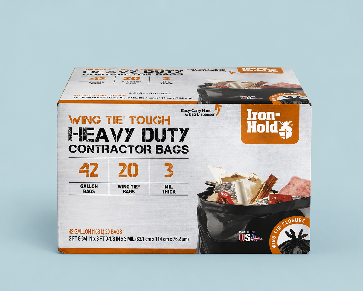 Iron Hold 42 Gallon Contractor Bags (20 per box) 3Mil