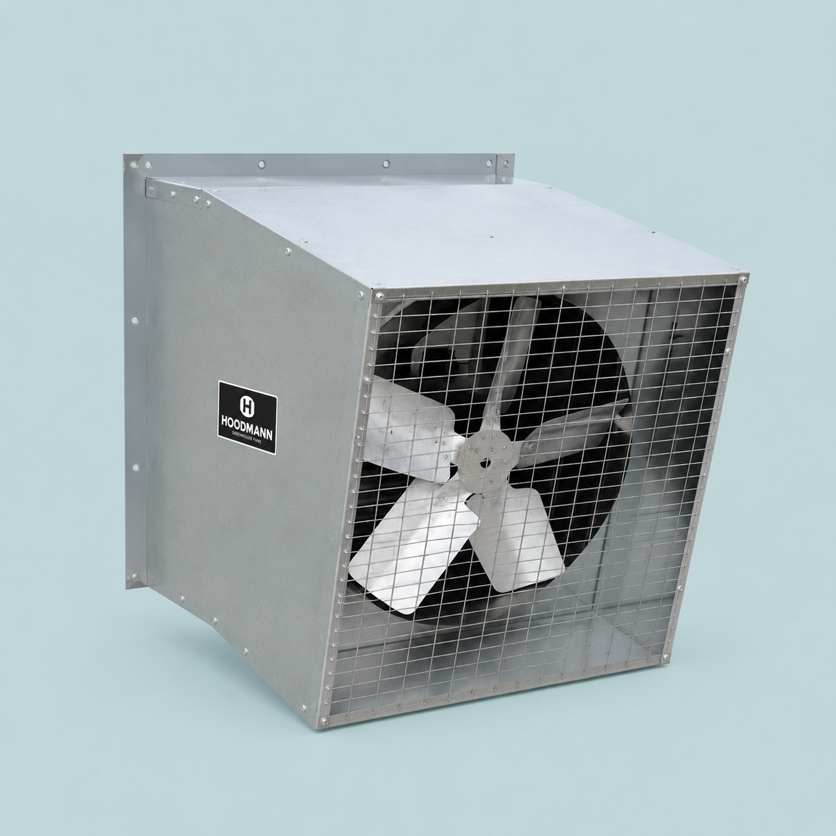 Schaefer 48" Belt Drive Slant Wall Exhaust Fan 18595 CFM 10/5 amp