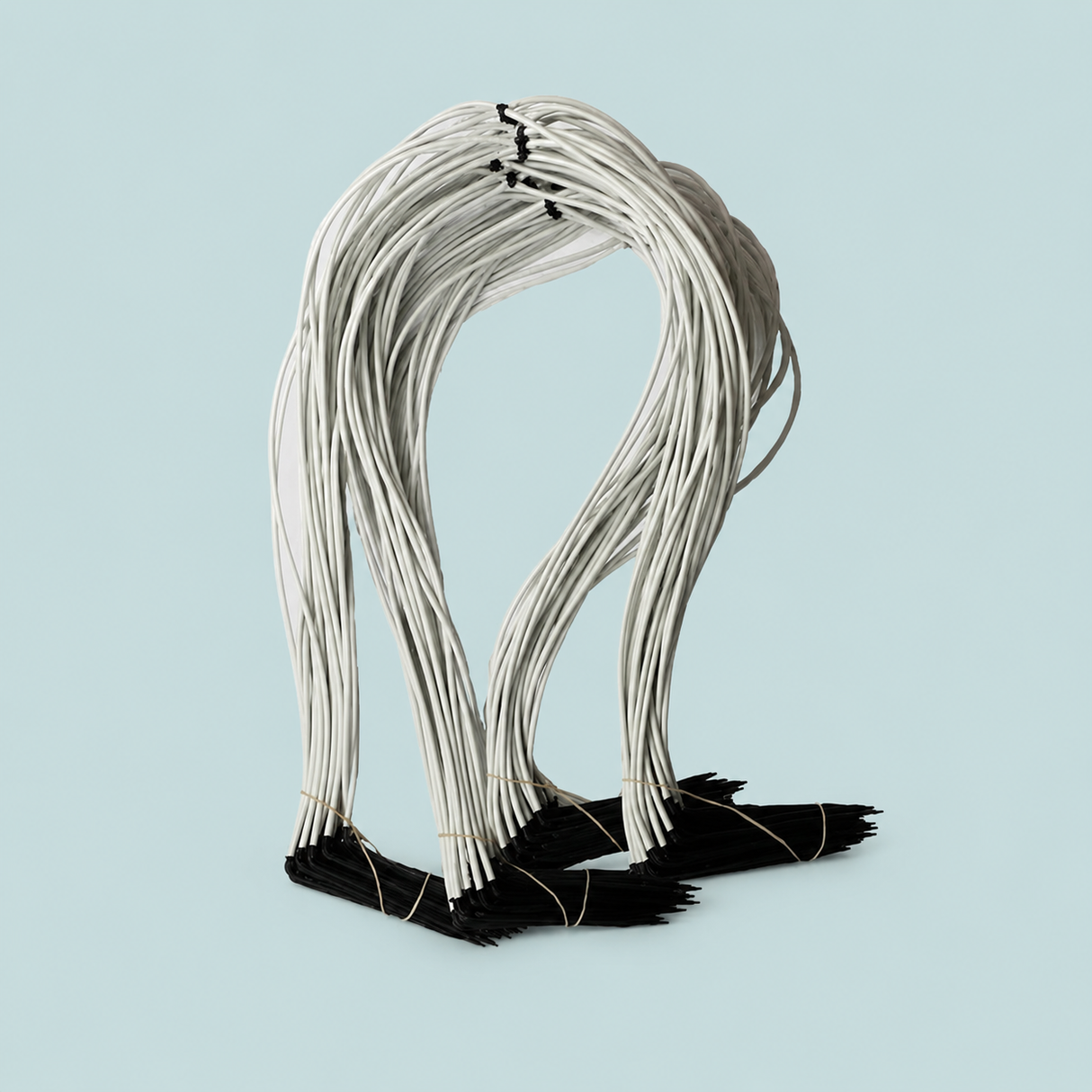 Netafim 4 Way MOD FLAT w/ Angle Arrow Dripper White (30"/30"/30"/30") 25 Whips per Bundle.