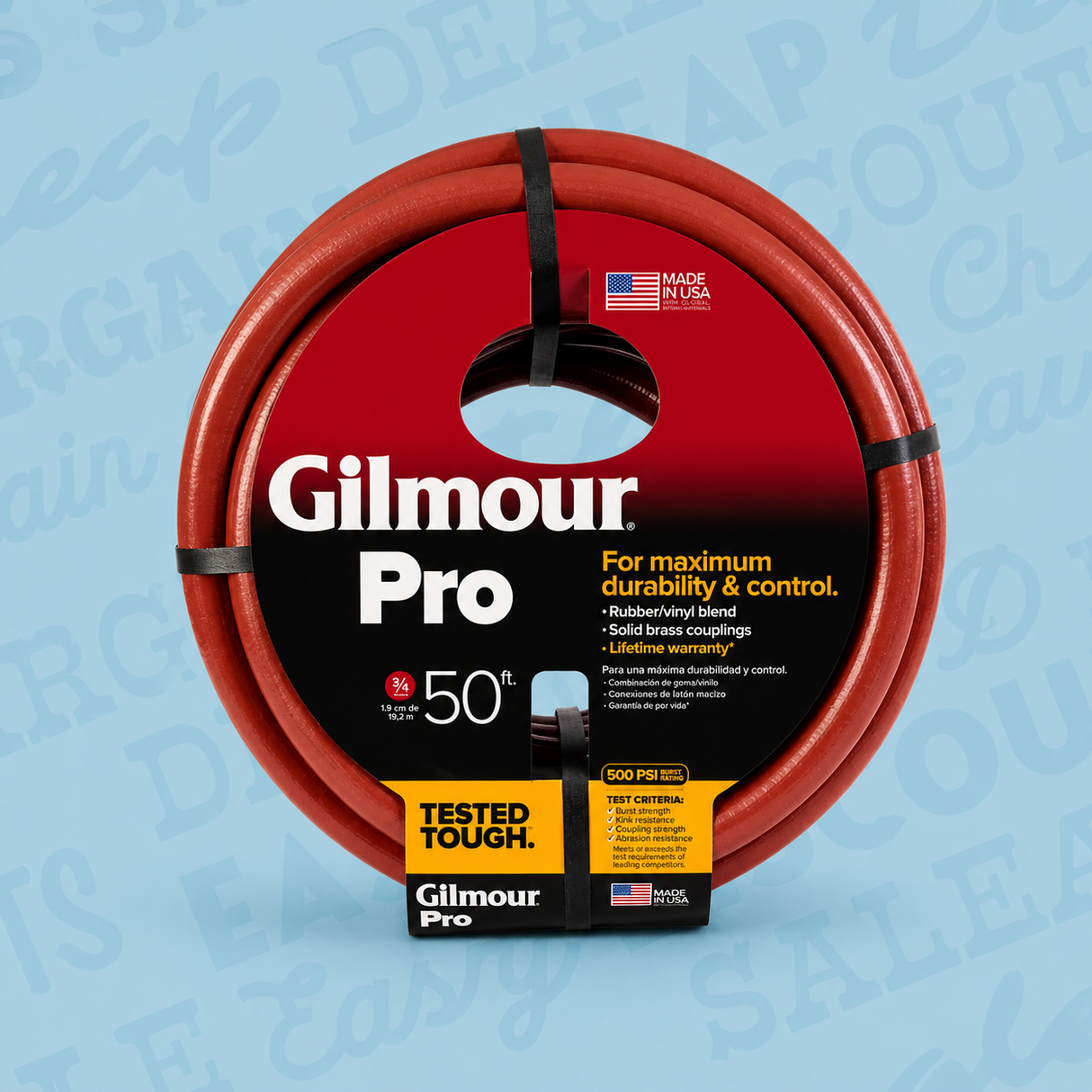 Gilmour Flexogen Commercial Hose 3/4" 50' feet (RED)