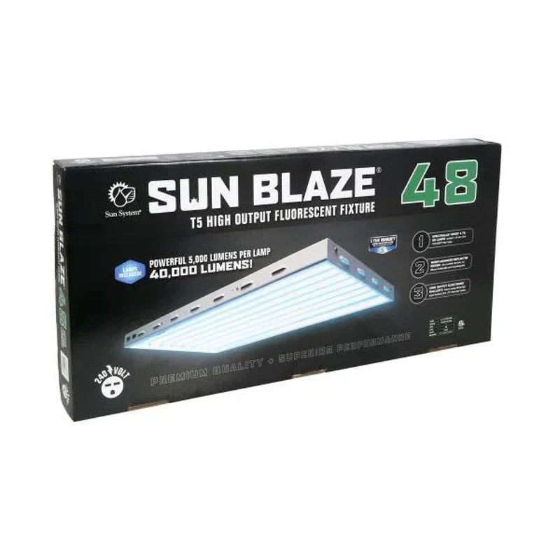Sun Blaze 48-T5 4' - 8 Lamp (Includes Blue Lamps)
