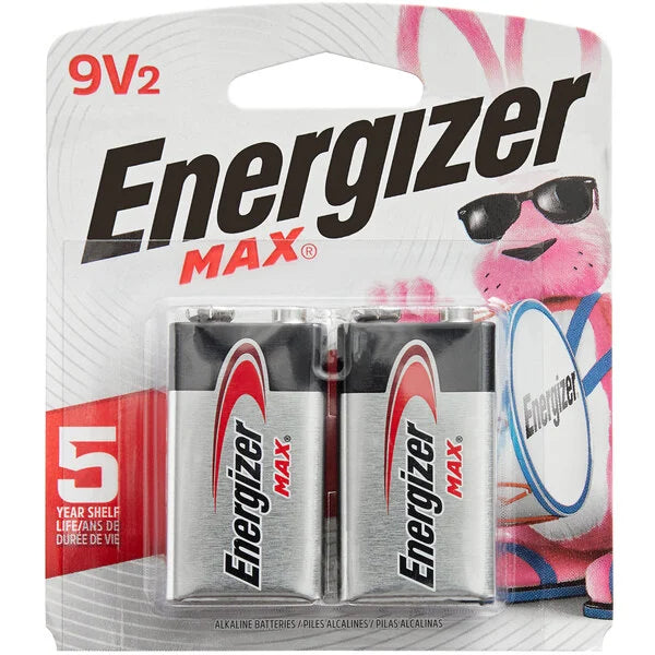 9V Energizer Battery (2 Pack)