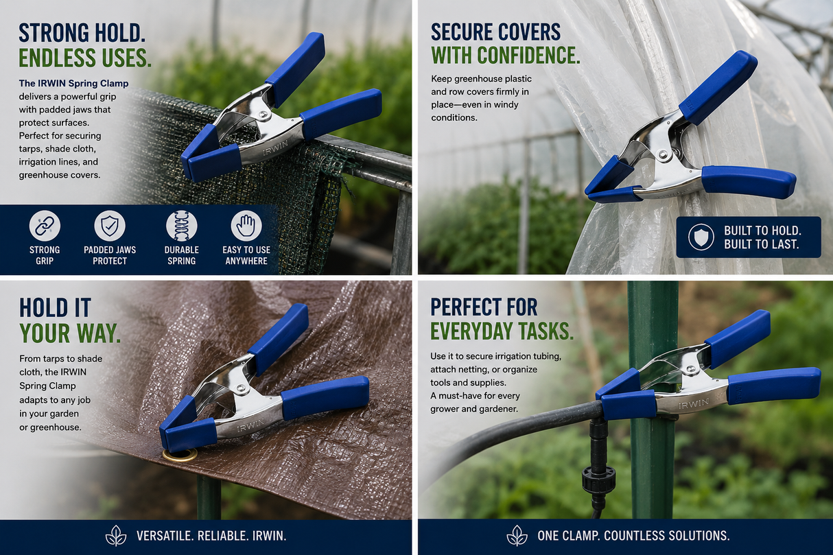 Metal Spring Clamp 2" (Blue)