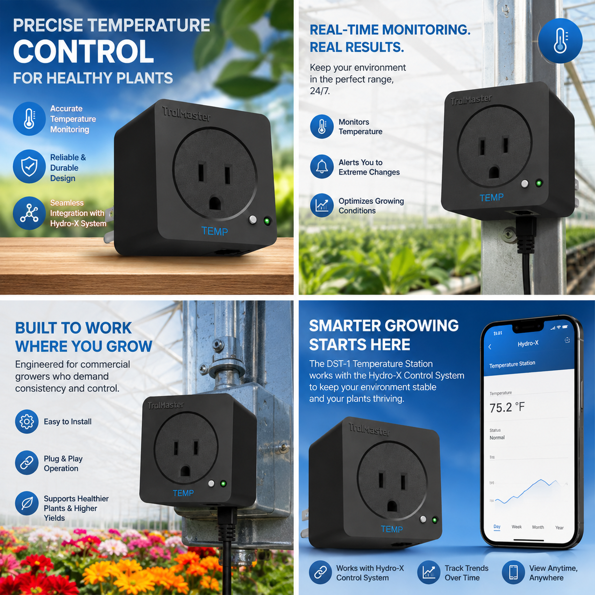 Trolmaster Temperature Station for Hydro-X Control System (DST-1)