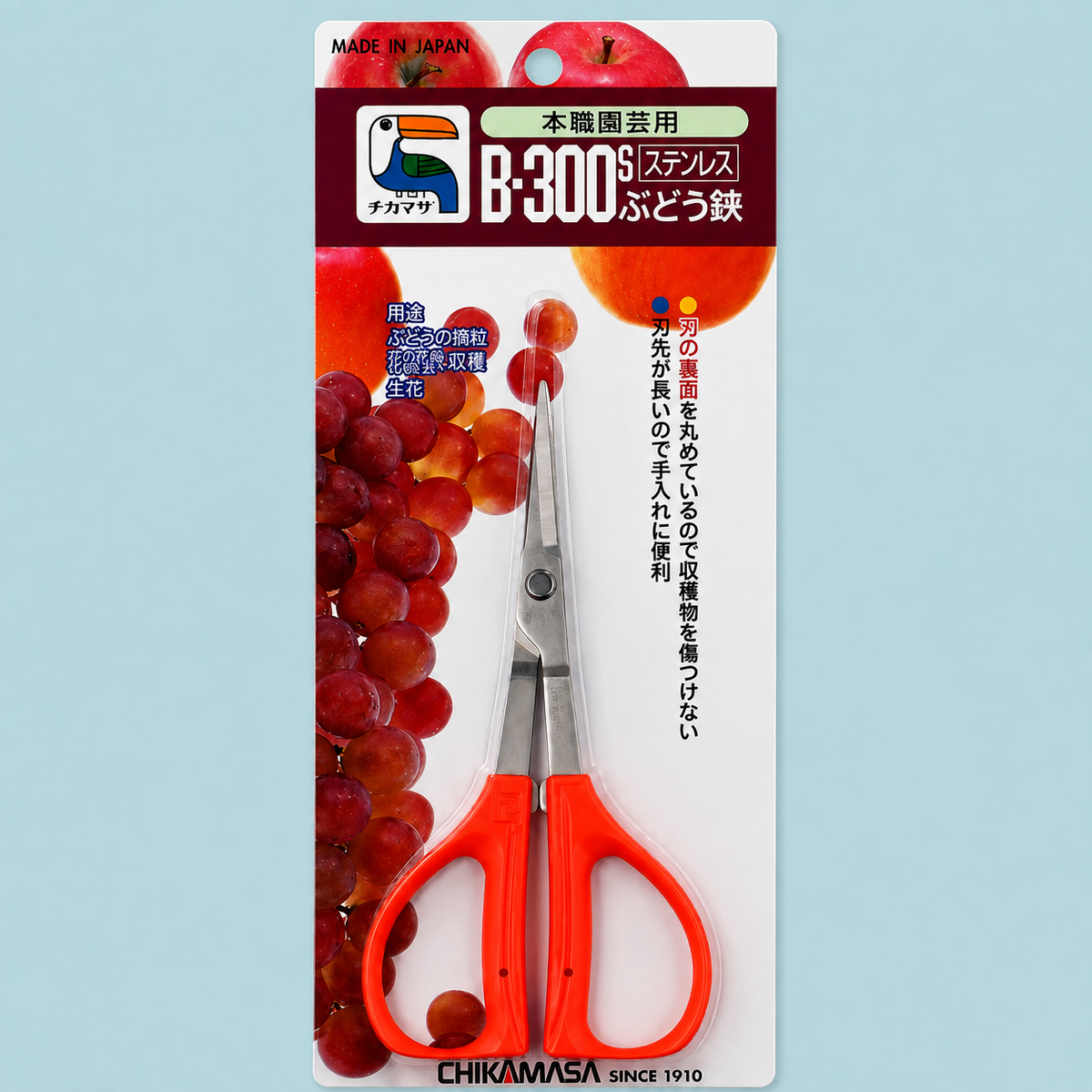 Chikamasa B300S (Stainless Steel Straight)