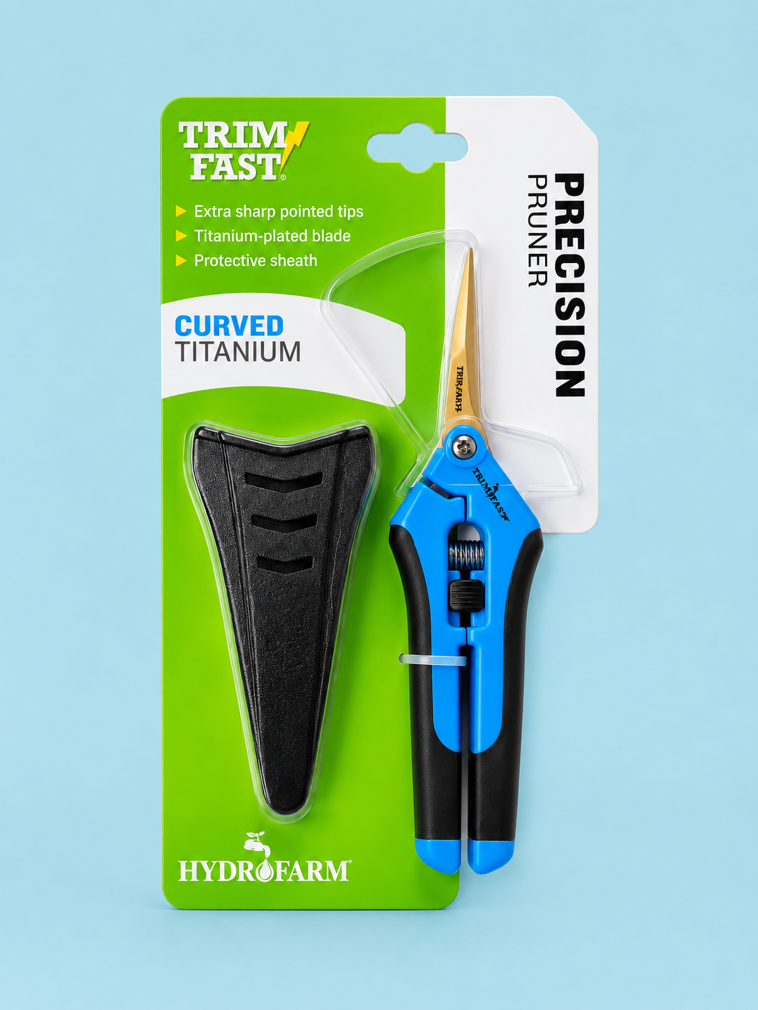 Trim Fast Precision Pruner Curved Titanium (BLUE)