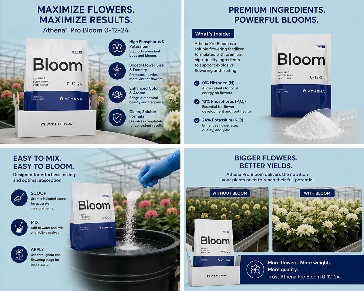 Athena PRO Bloom (10lb Box) (0-12-24)