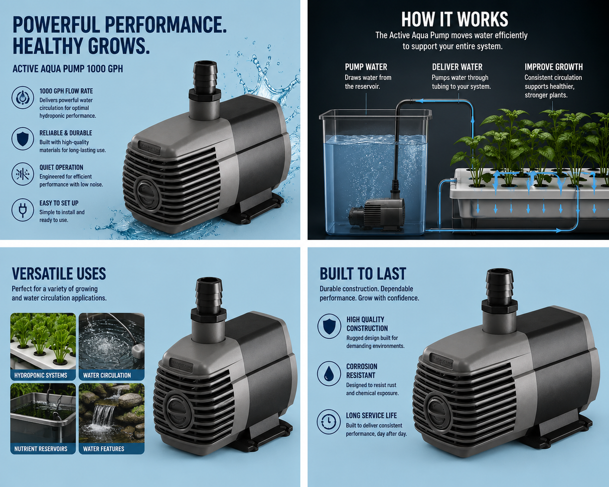 Active Aqua Pump 1000 GPH