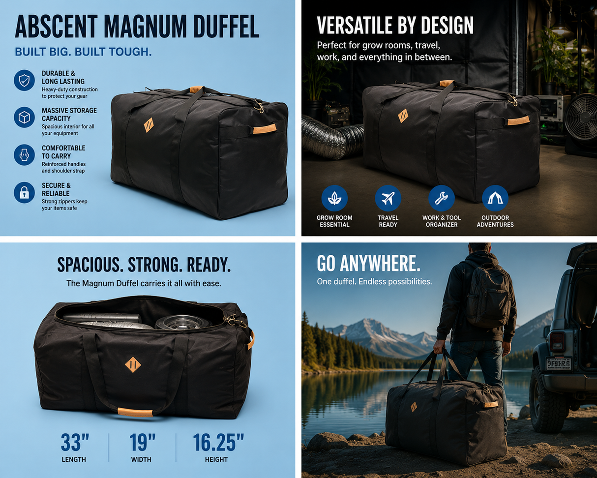 Abscent Magnum Duffel – Carbon (33" x 19" x 16.25")
