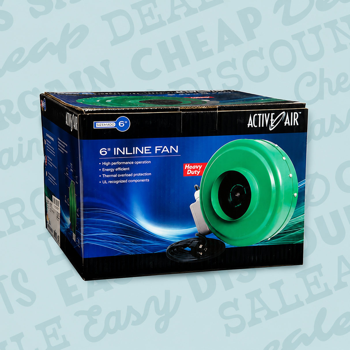 Active Air 6" (400 CFM) Inline Fan
