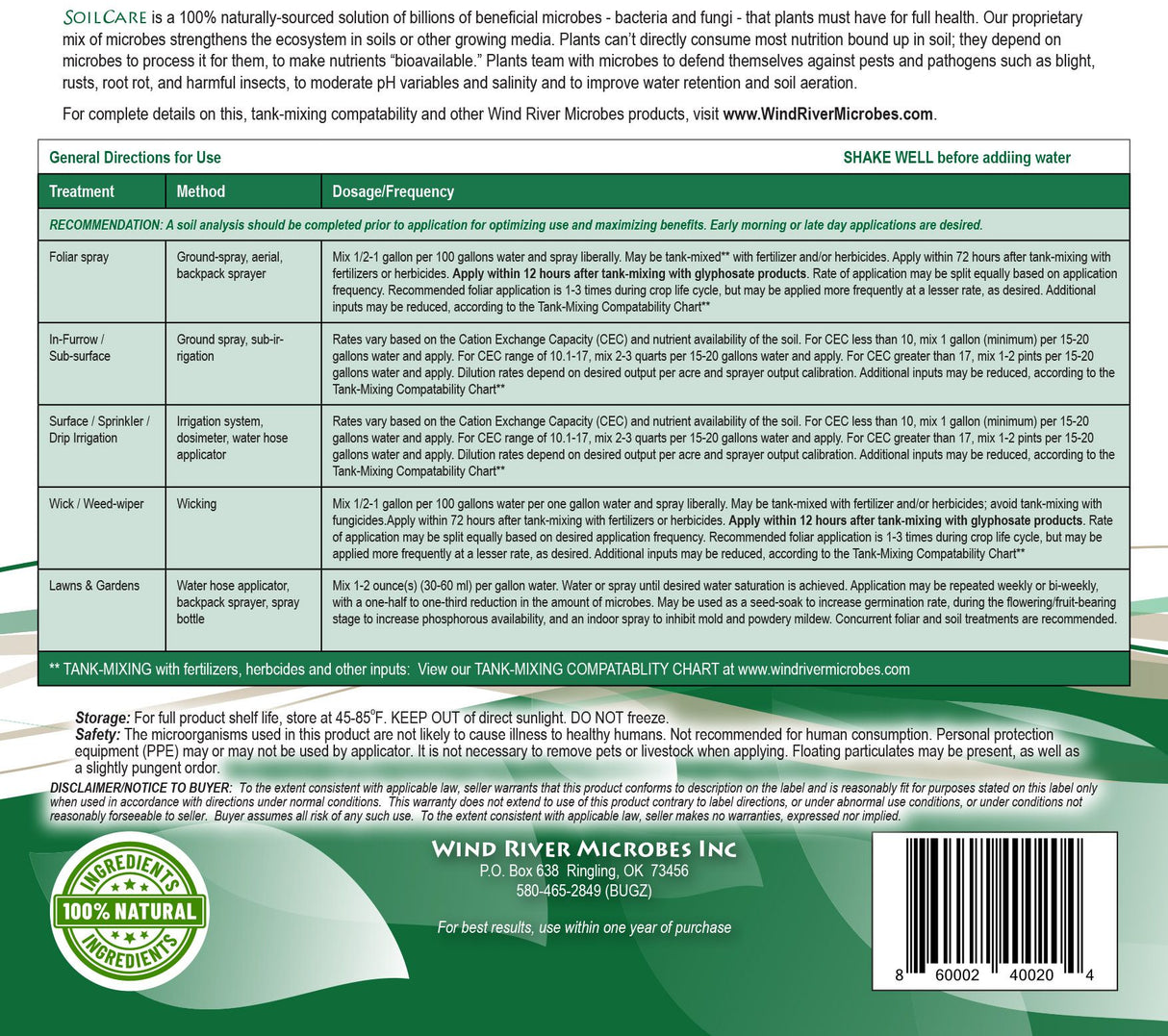 SoilCare Microbes 32oz