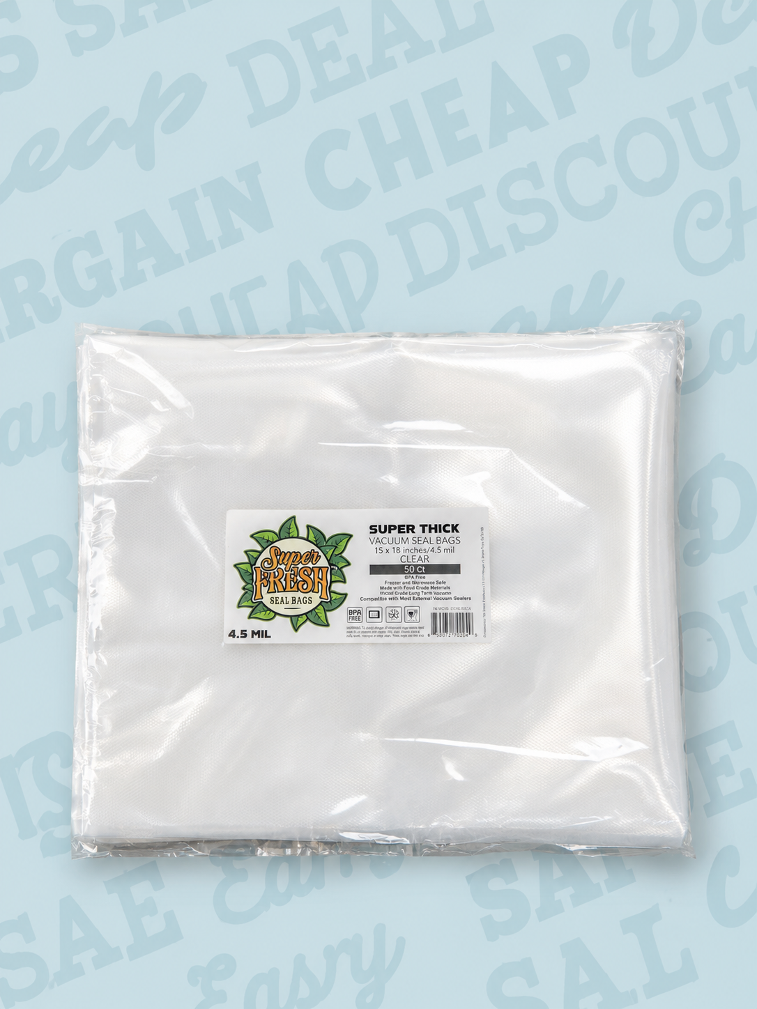 Super Fresh 15” x 18” Clear 50 PACK