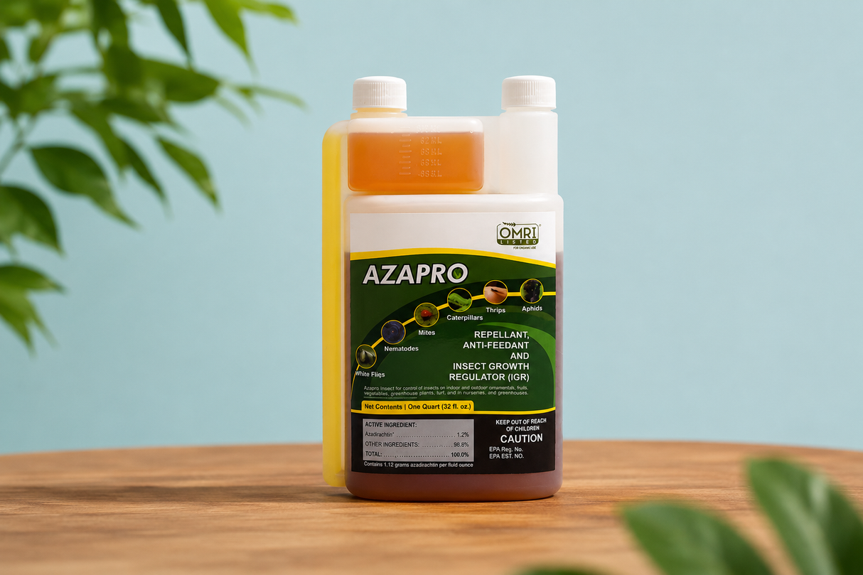 AzaPro: Azadirachtin Insecticide / Nematicide 32 Ounce (OMRI Listed)