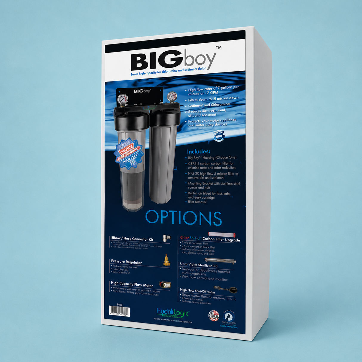 Hydrologic Big Boy Water Filter Upgraded KDF85 (420 gph) 25,000 gallon capacity