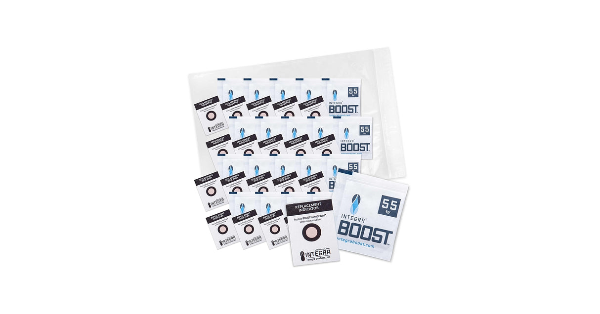 BOX-Integra Boost 55% 8 gram 2-Way Humidity Regulator 55% 8 gram 144/CASE-individually wrapped
