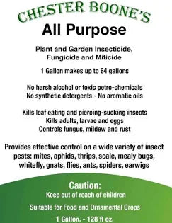 Chester Boone's All Purpose Insecticide/Fungicide/Miticide - 1 Quart
