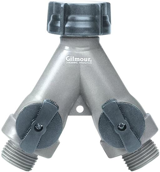 Gilmour Full Flow Hose Splitter (GREY PLASTIC)