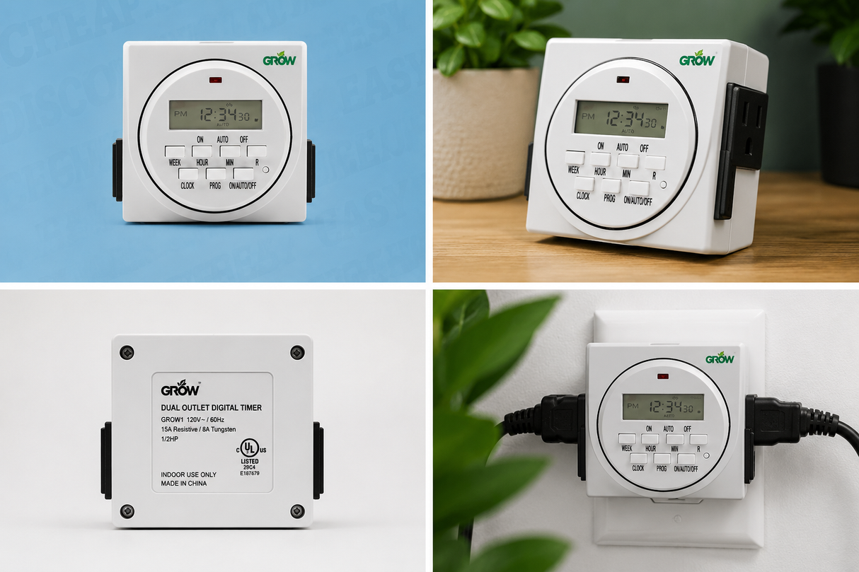 120V Dual Outlet Digital Timer
