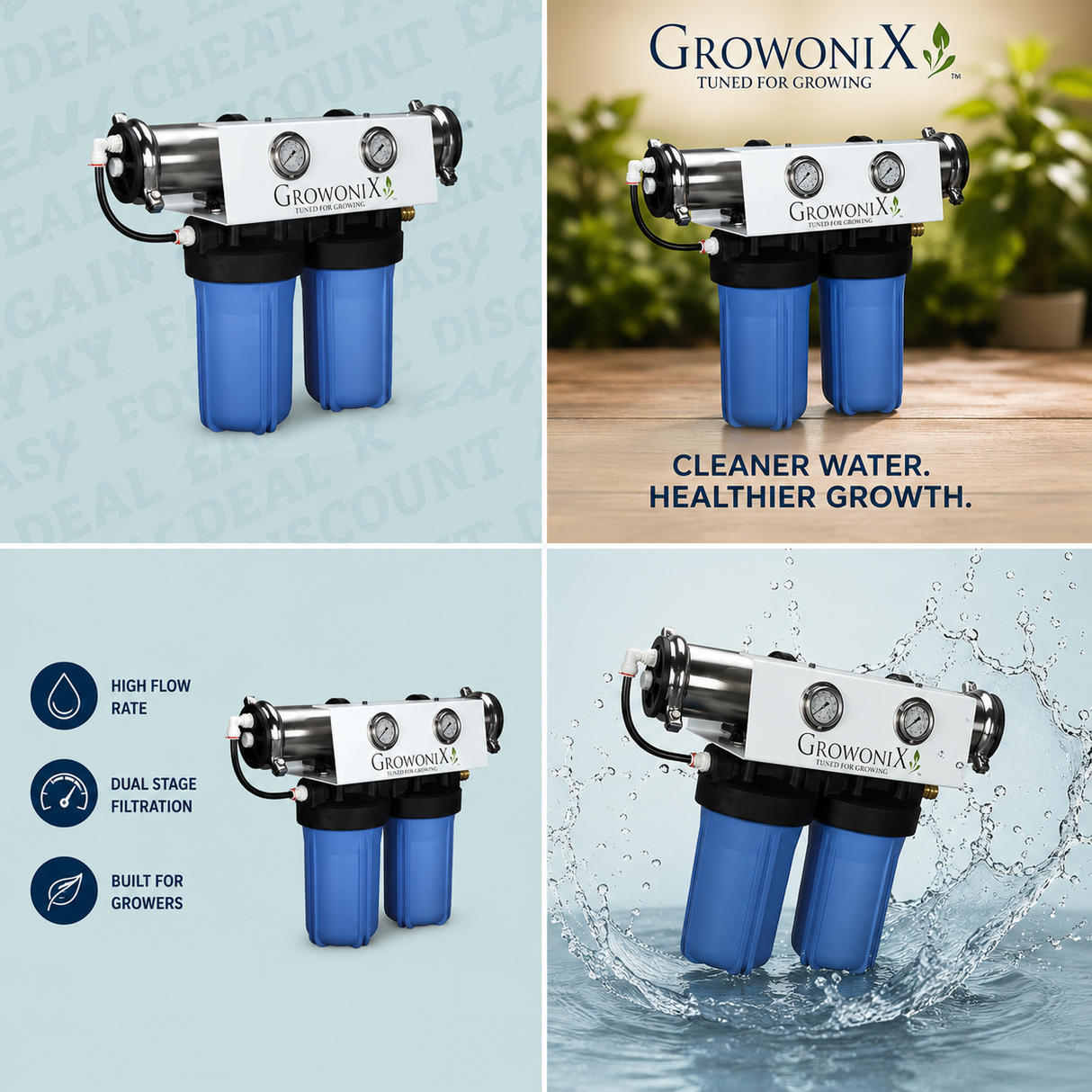 Growonix EX1000 WITH KDF Upgrade R/O System