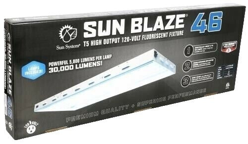 Sun Blaze 46-T5 4' - 6 Lamp (Includes Blue Lamps)