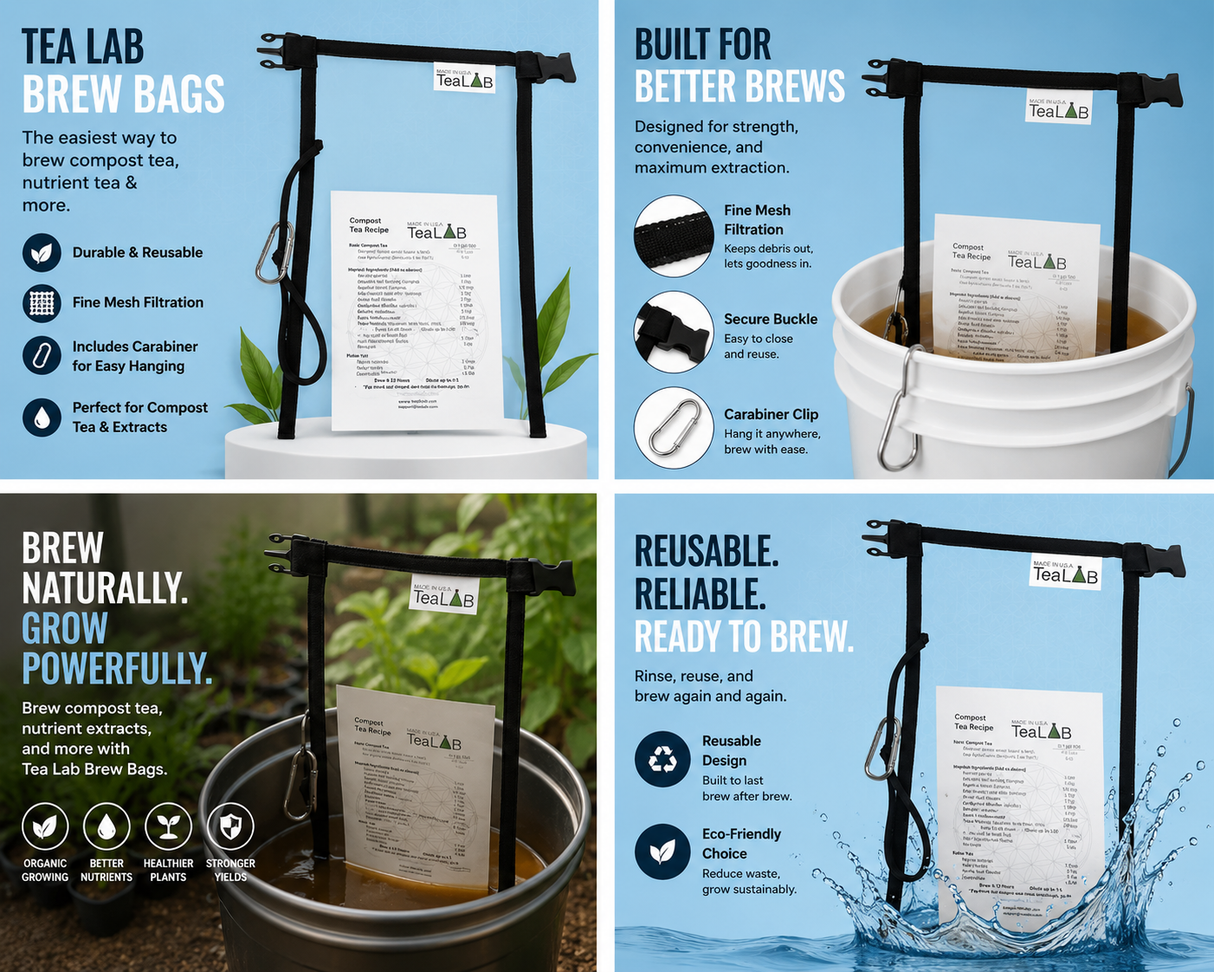 Tea Lab Small Brew Bag (9" x 14") With Carabiner