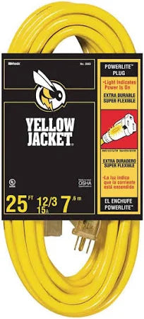 Yellow Extension Cord 25' (12/3)