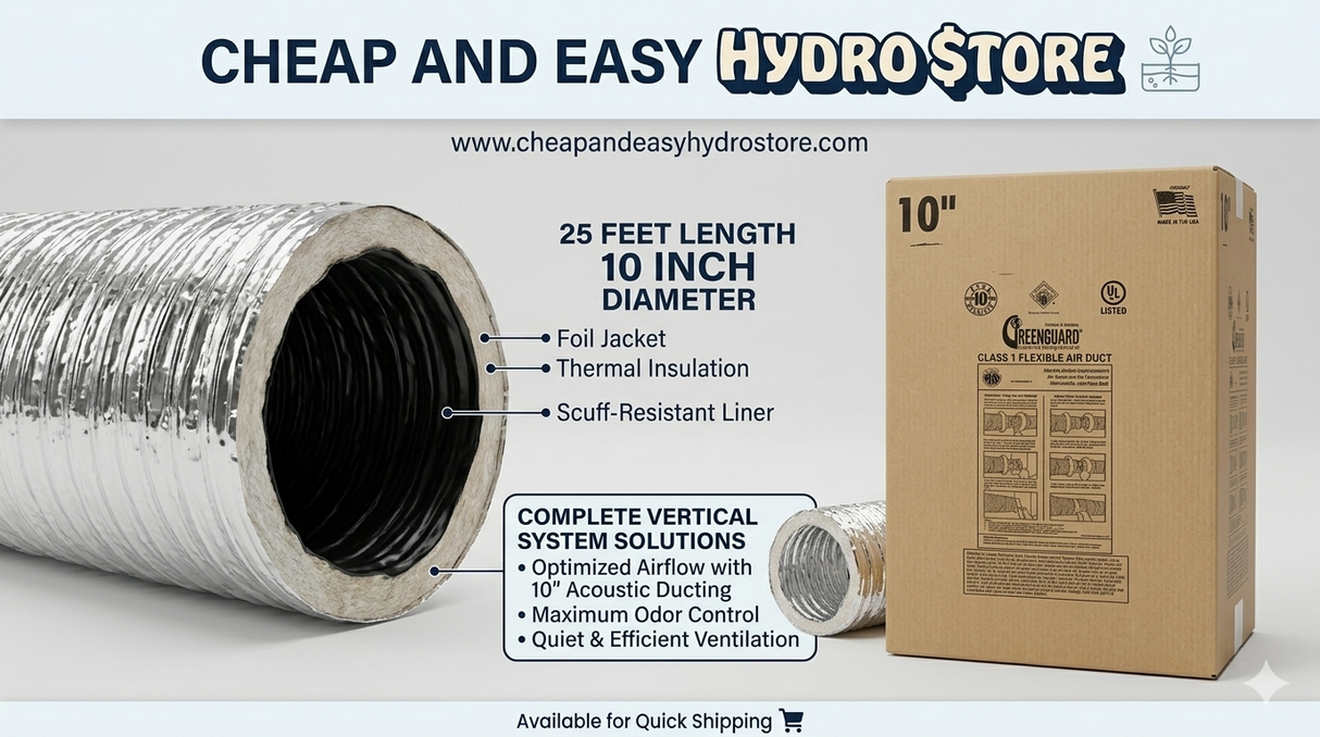 10" Insulated Air Duct (10"x25')