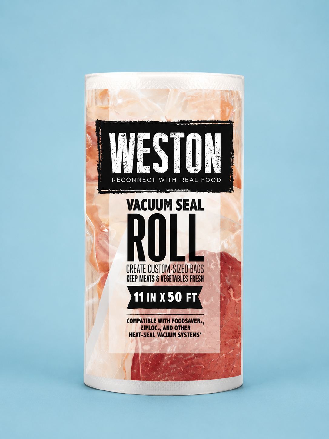 WESTON 11" X 50' CLEAR ROLL Vacuum Bag
