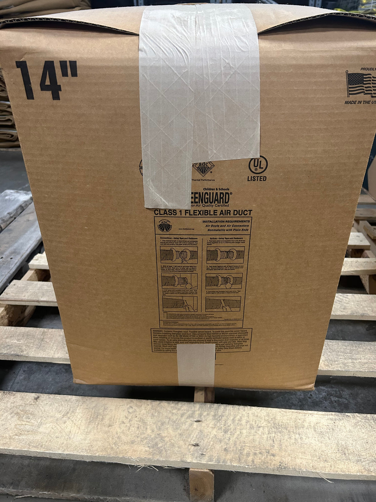 14" X 25' Insulated Air Duct