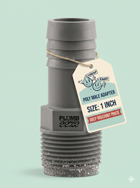 10 Pack 1" Poly Adapter (MPT to Barbed)
