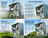 Schaefer 36" Belt Drive Slant Wall 9542 CFM 5.2amp (5 WING)
