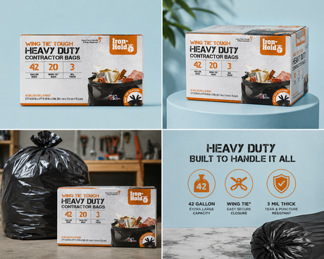 Iron Hold 42 Gallon Contractor Bags (20 per box) 3Mil