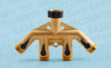 Gilmour 4-way Brass Shut Off Valve