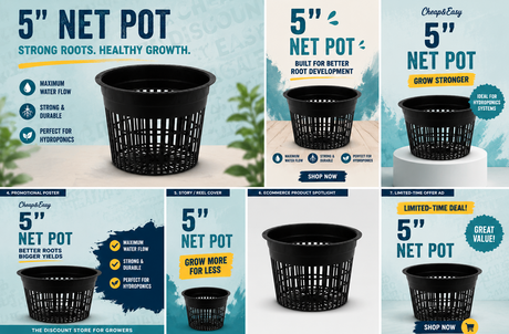 CASE Gro Pro Net Pot 5" (480/case)