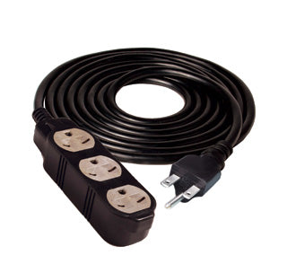 Heavy Duty 240v 25 Foot Extension Cord w Power Strip