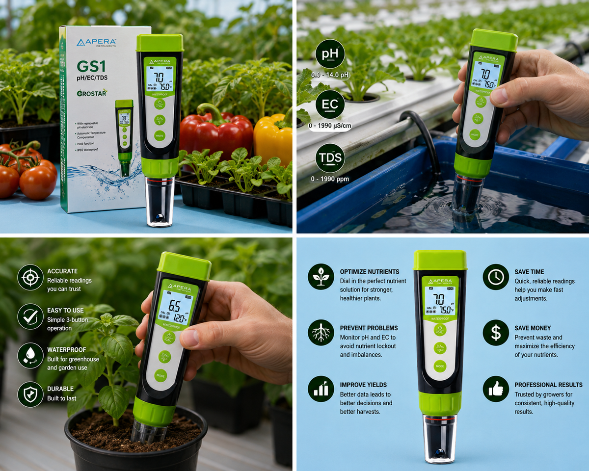 GroStar GS1 PH/Temp (2-IN-1) Pen