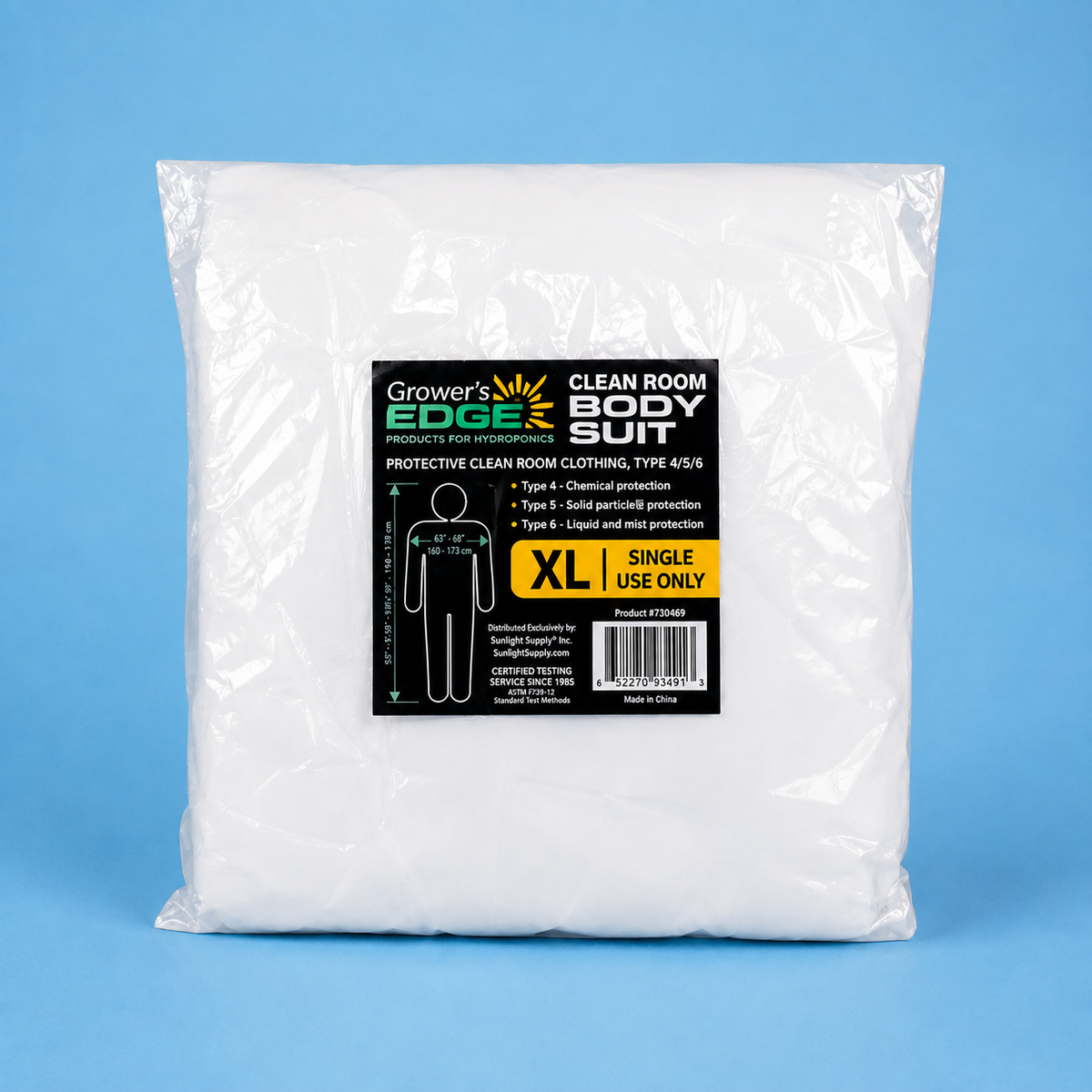 Grower's Edge Clean Room Body Suit (tyvek) - Size XL