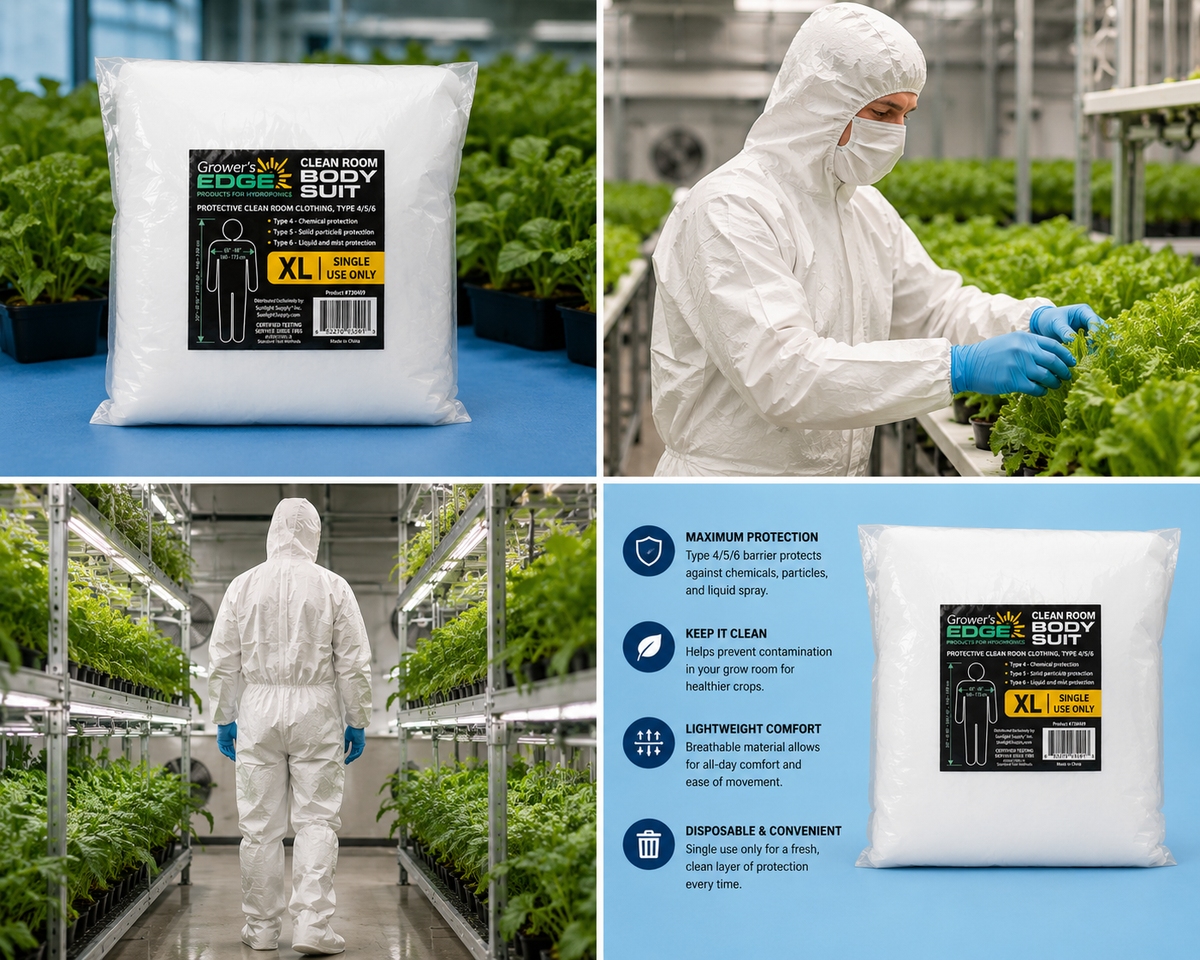 Grower's Edge Clean Room Body Suit (tyvek) - Size XL