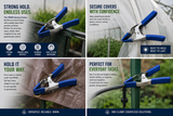 Metal Spring Clamp 2" (Blue)