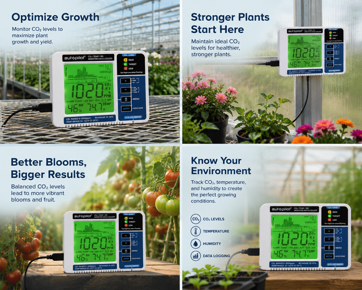 Autopilot Desktop CO2 Monitor & Data Logger