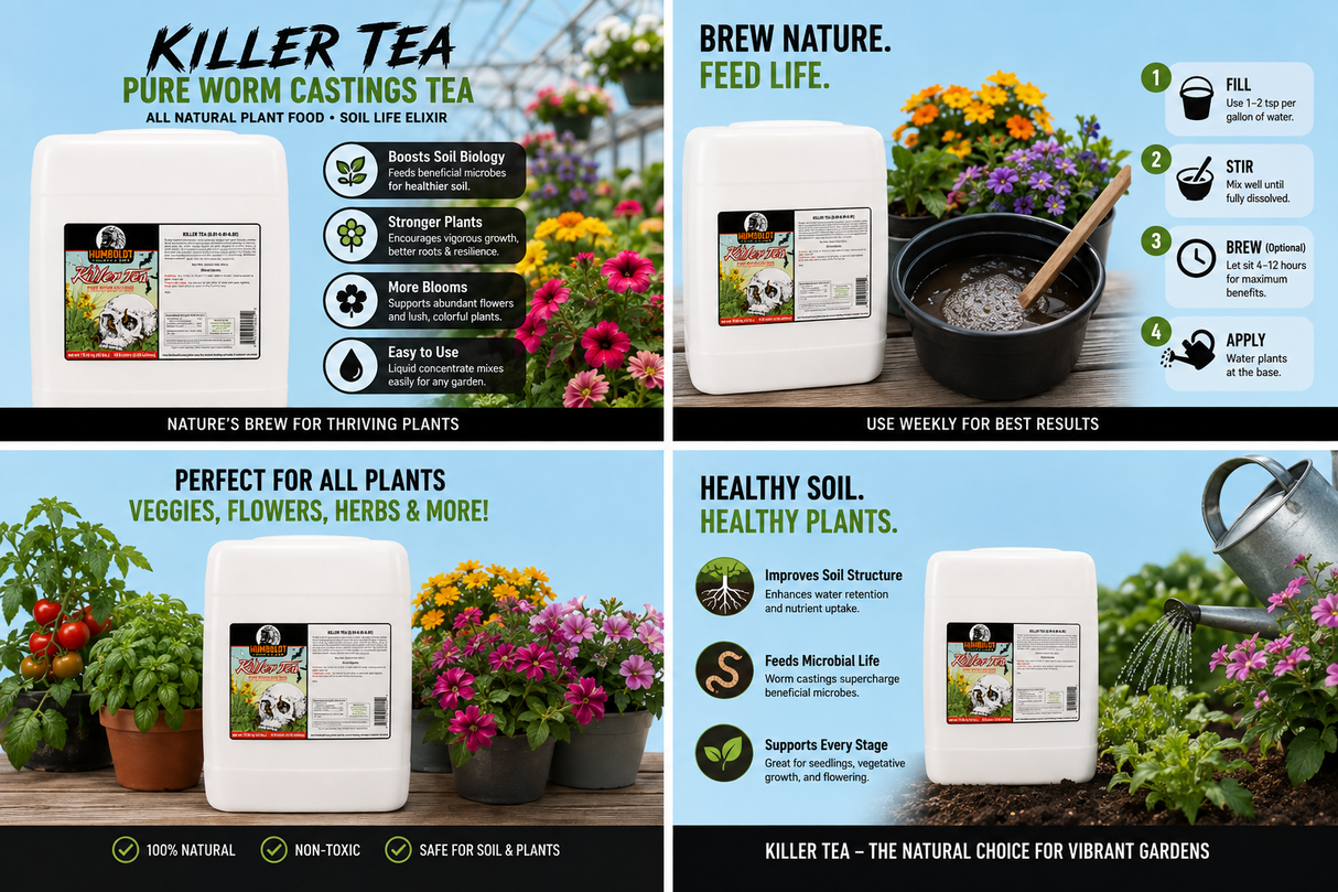 Humboldt County's Own Killer Tea 5 Gallon (0.1-0.1-0.1)