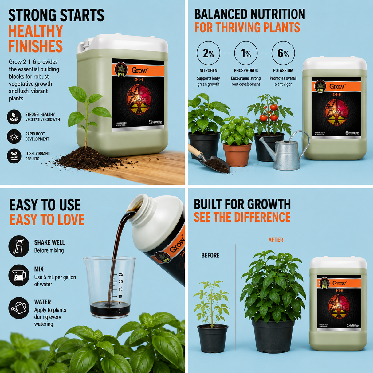 CES Grow 2.5 Gallon (2-1-6)