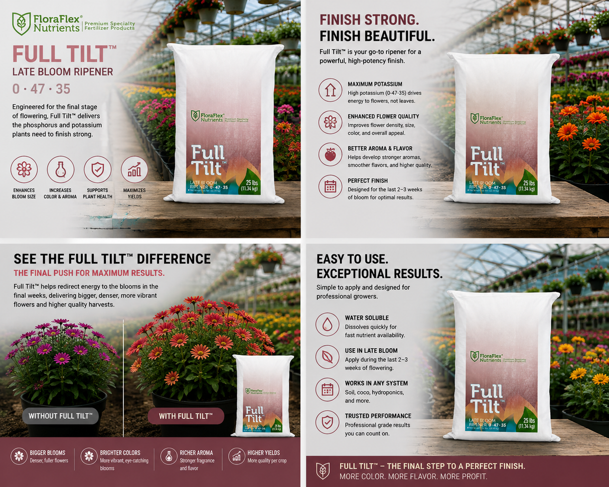 FloraFlex Full Tilt Nutrients | 25lb (0-47-35)