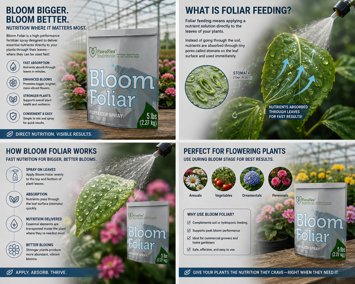 FloraFlex Foliar Nutrients - Bloom | 5lb (Bag) (10-30-20)
