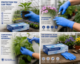 Duraskin Powder-Free Blue Nitrile Disposable Gloves SMALL (100/box) Non-Sterile