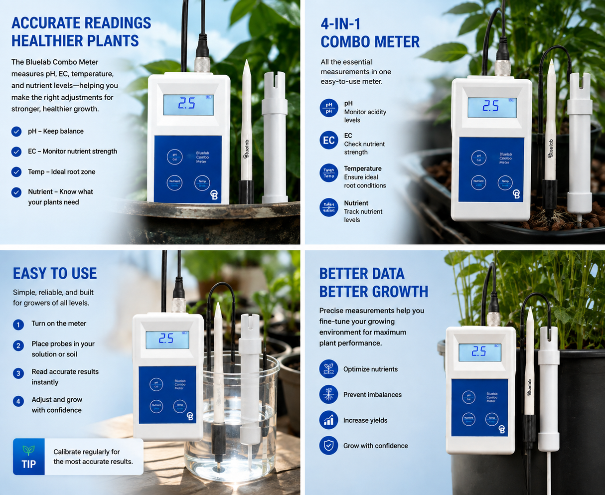 Bluelab Combo Meter with Leap pH Probe
