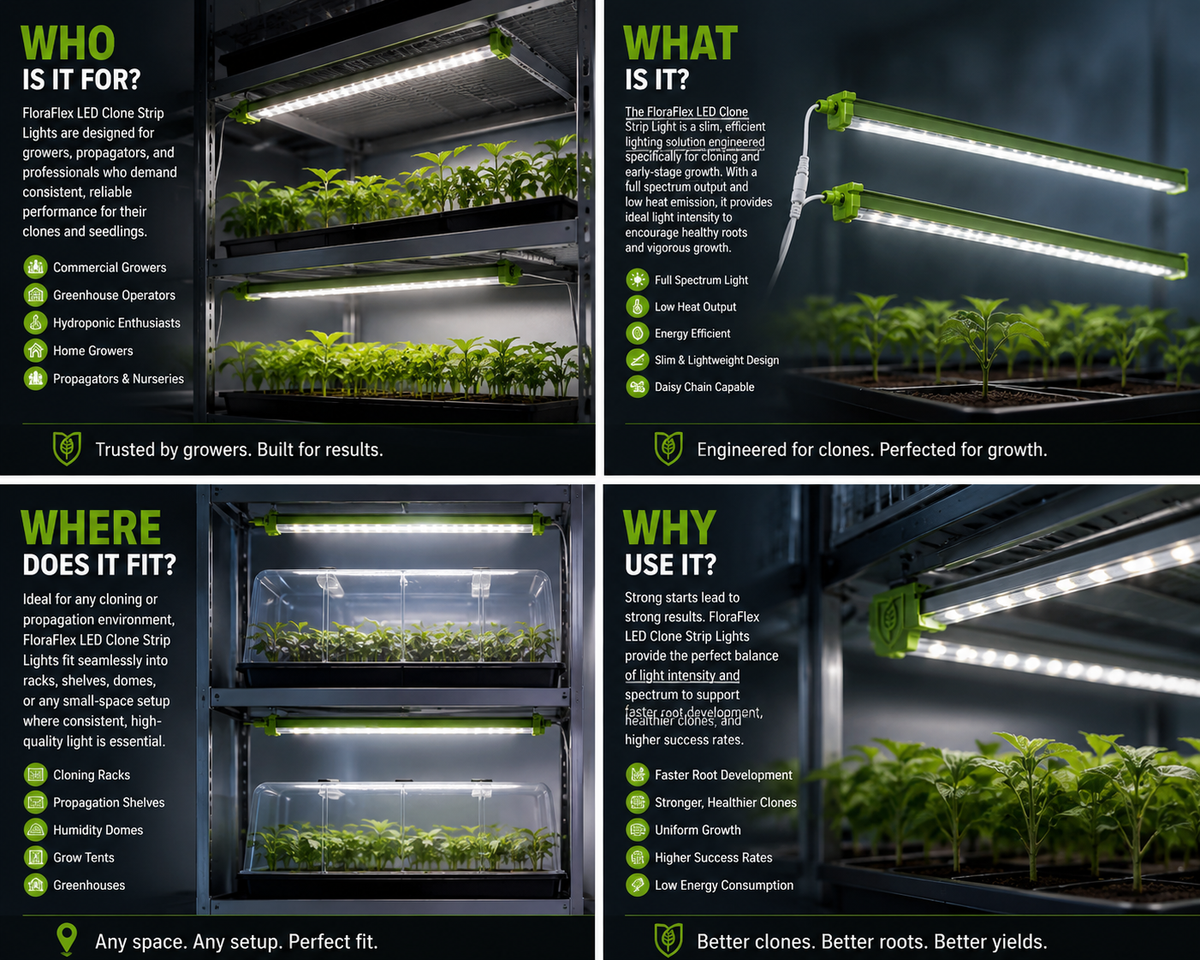 Floraflex 18W Clone LED (2 strips/pack)